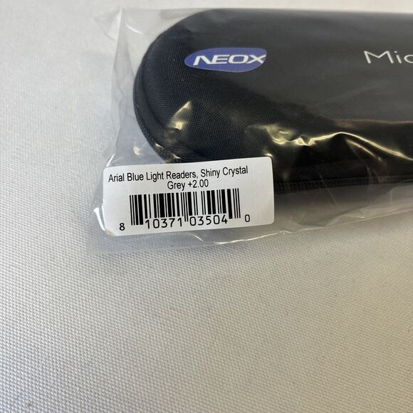 MicroVision Optical Blue Light Blocking Reading Glasses Arial Crystal Grey +2.00 - Picture 6 of 6